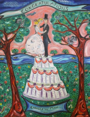 Chelsea Clinton Wedding Painting