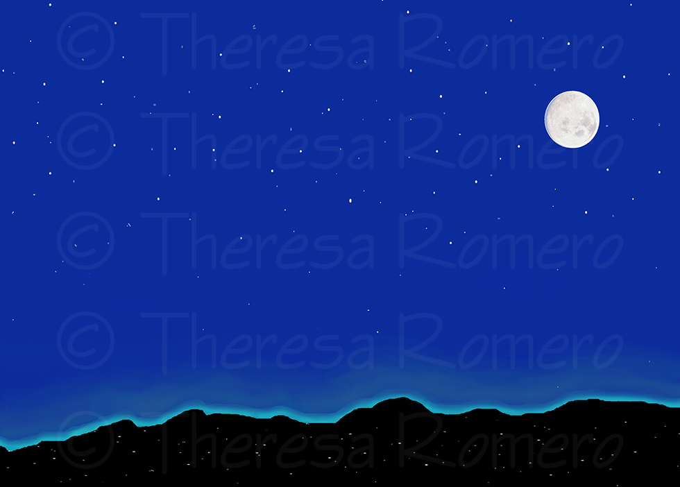 TR20SB: Full Moon Over Santa Barbara